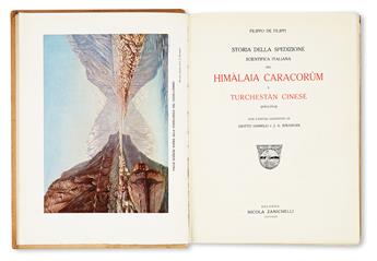 FILIPPI, FILIPPO DE. Storia della Spedizione Scientifica Italiana nel Himàlaia Caracorùm e Turchestàn Cinese (1913-1914). Lacks one map